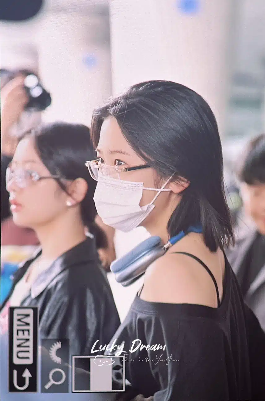 유진이 긱시크×마스크끼고 입국🛩