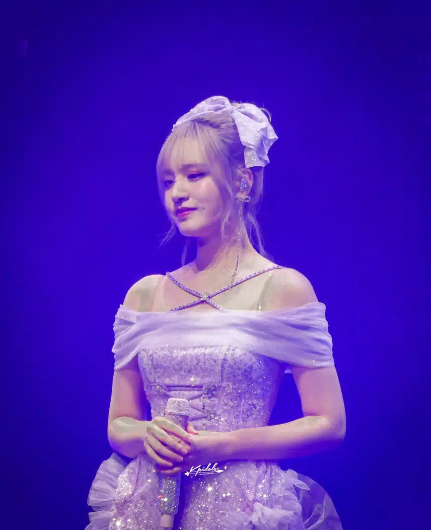 연보라색 꽃같은 리즈