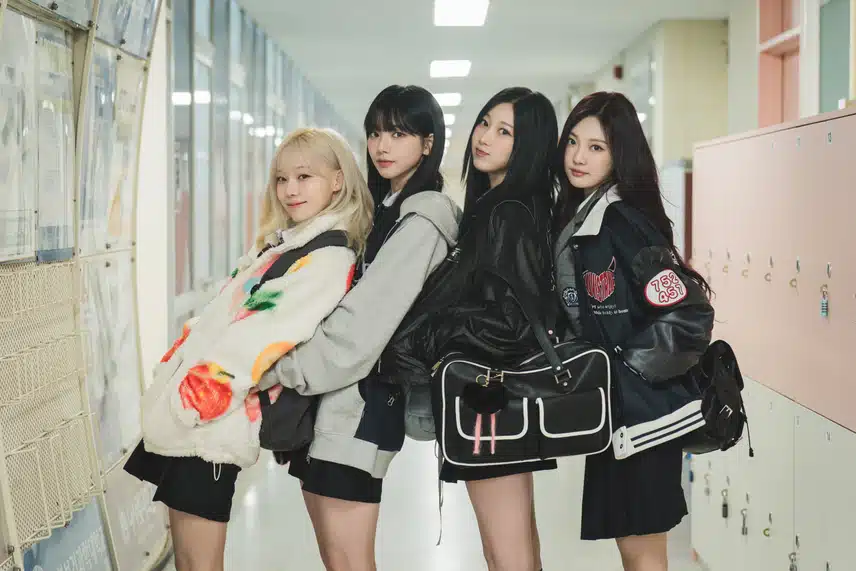The members of aespa in their school uniforms are refreshing🩷