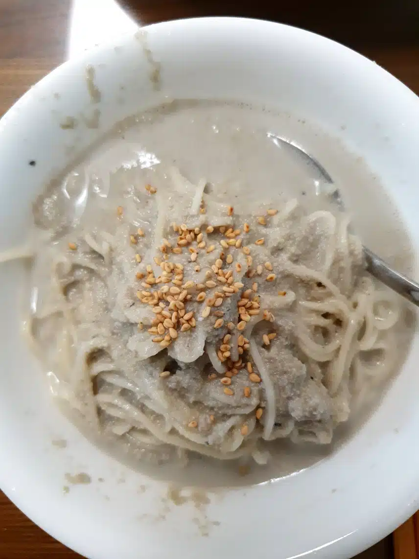 열무국수검정콩국수