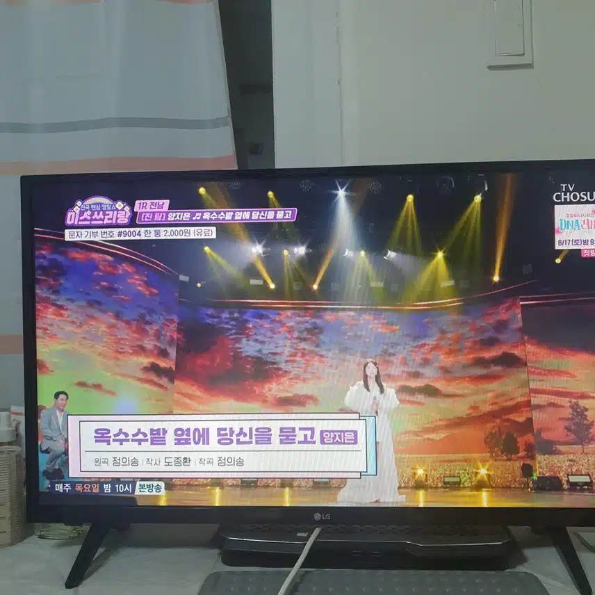 미스쓰리랑에서 양지은님의 까랑까랑한 가창력!