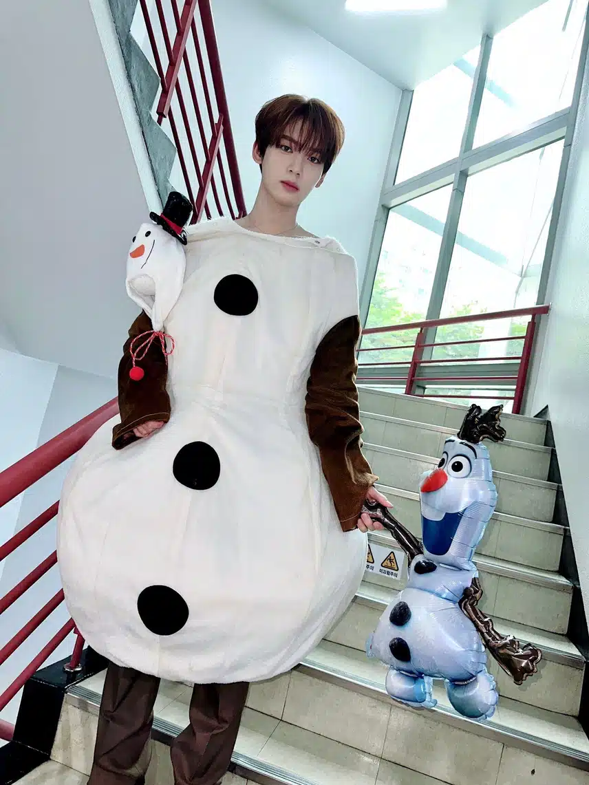 올라프로 변신 한 한유진