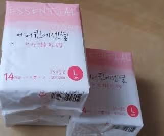 에어퀸 에센셜 생리대 흡수력이 좋아요