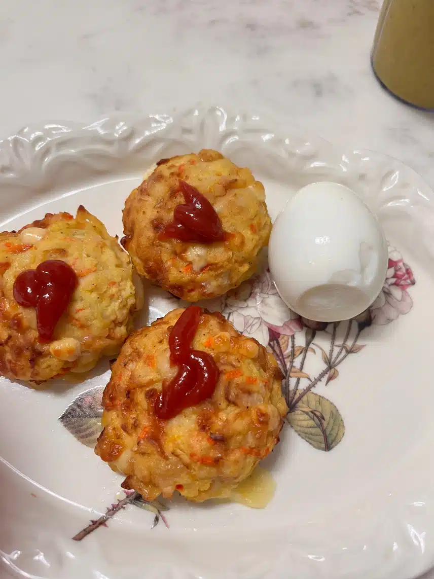 🍽️ 공복운동후 식사 🥔수미감자치즈고로케와 🎃단호박라떼