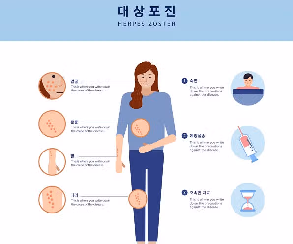 대상포진 초기증상일까요 ㅠㅠ? (사진有)