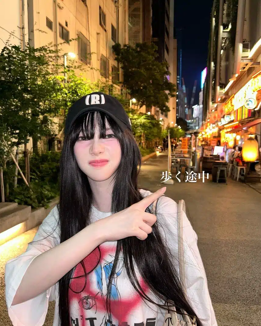 일본에서 카리나 인스타 업 (+이영지 댓글 ㅋㅋ)
