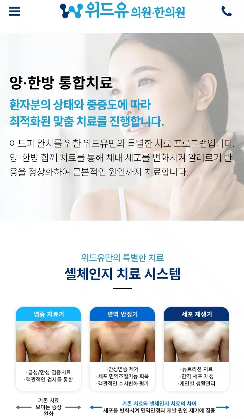 두드러기 양.한방 통합치료가 한번에 가능한 위드유 의원 소개합니다