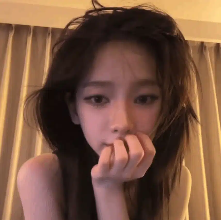 실시간 산발머리 카리나 비쥬얼