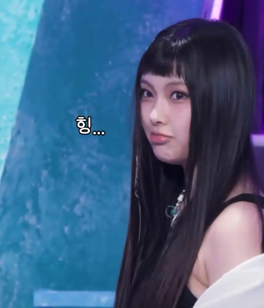 뽀뽀 거절당해 힝구된 혜인이🥺