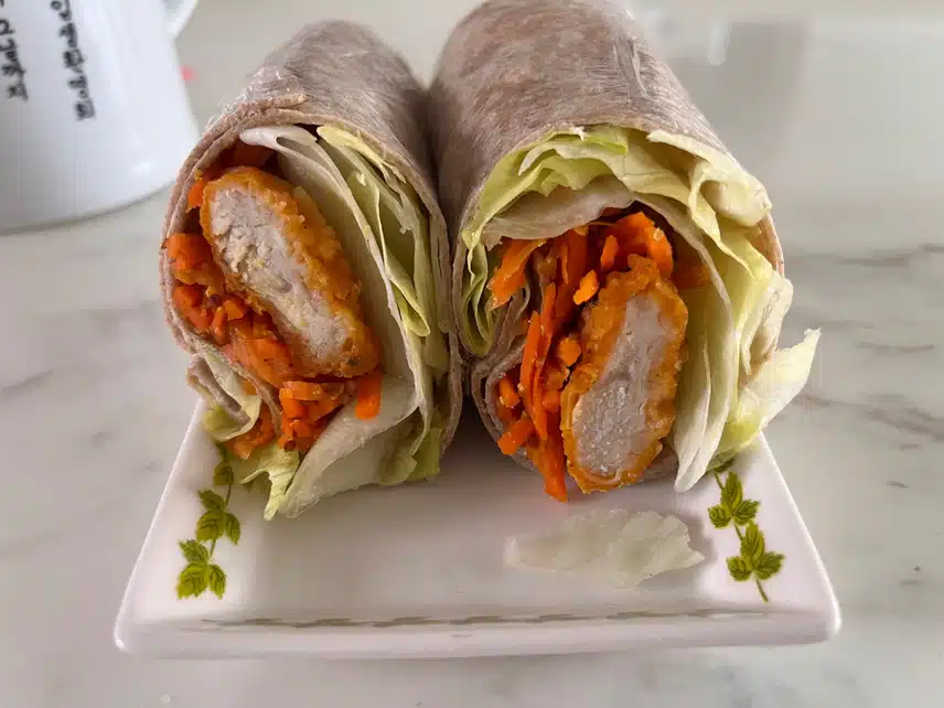 공복운동후 식사 🌯🥕🍗당근라페치킨또띠아롤