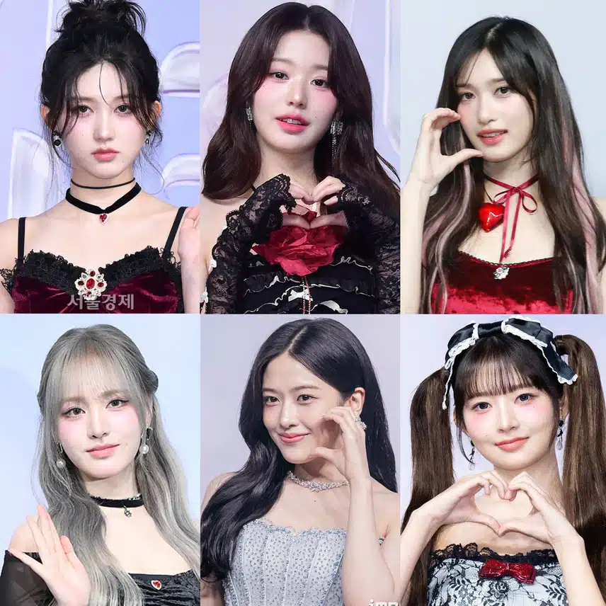 오늘 아센디오컨셉으로 블루카펫 선 아이브