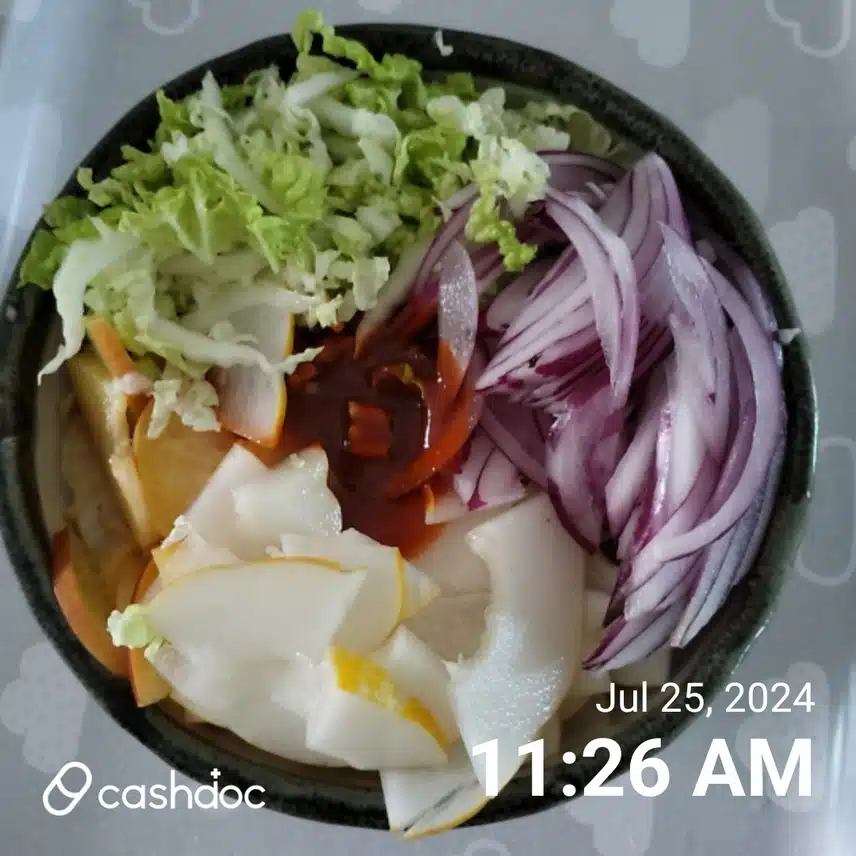 야채비빔밥으로 점심을