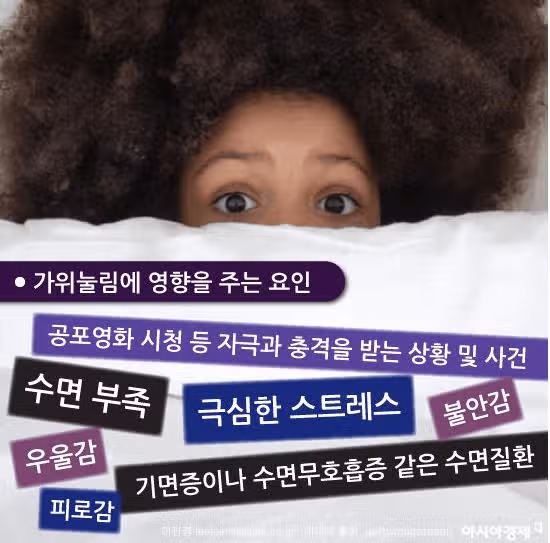 (가위눌림공포) 눈을 감는게 무서워요 . 잠을  자고 싶어요
