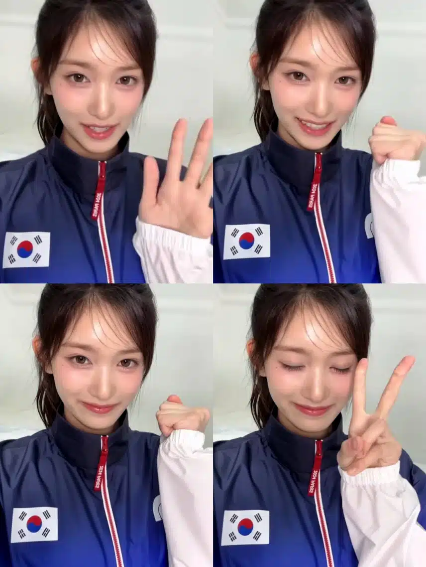 올림픽 응원하는 이서 파이팅!