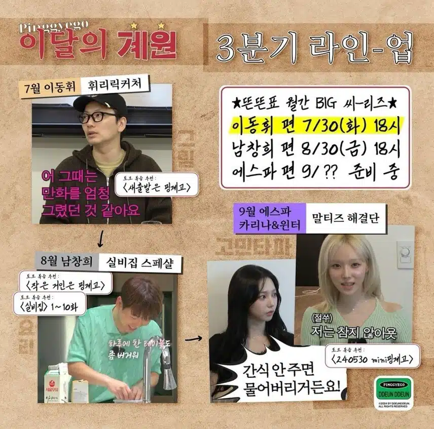 핑계고 이달의 계원! 카리나, 윈터