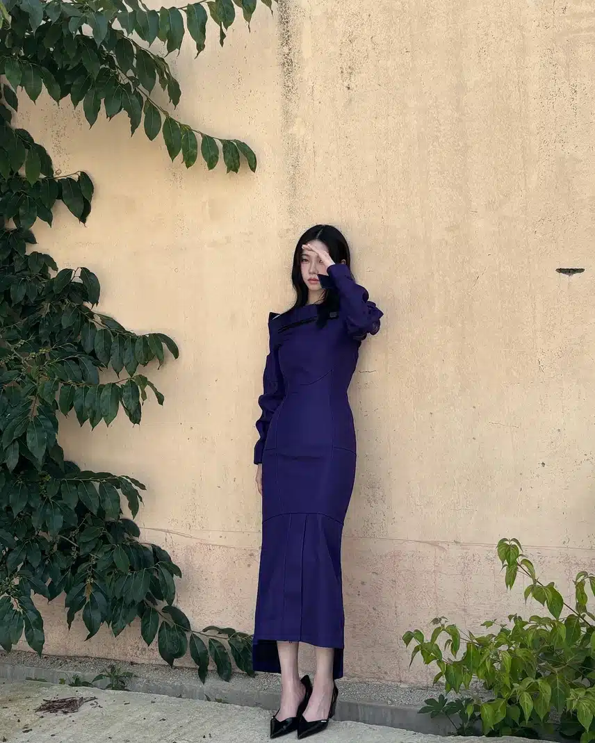 카리나, 보라색 롱드레스 소화력
