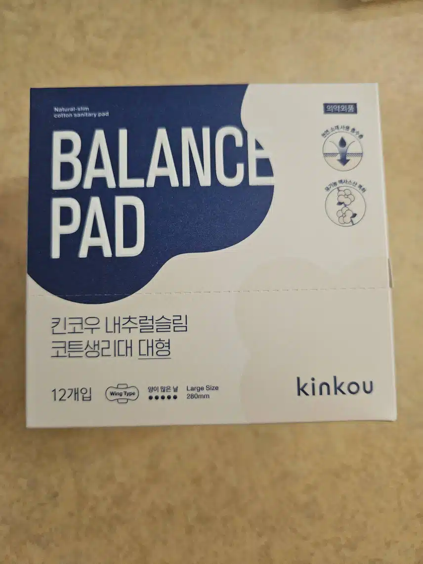 킨코우 내추럴슬림 코튼생리대