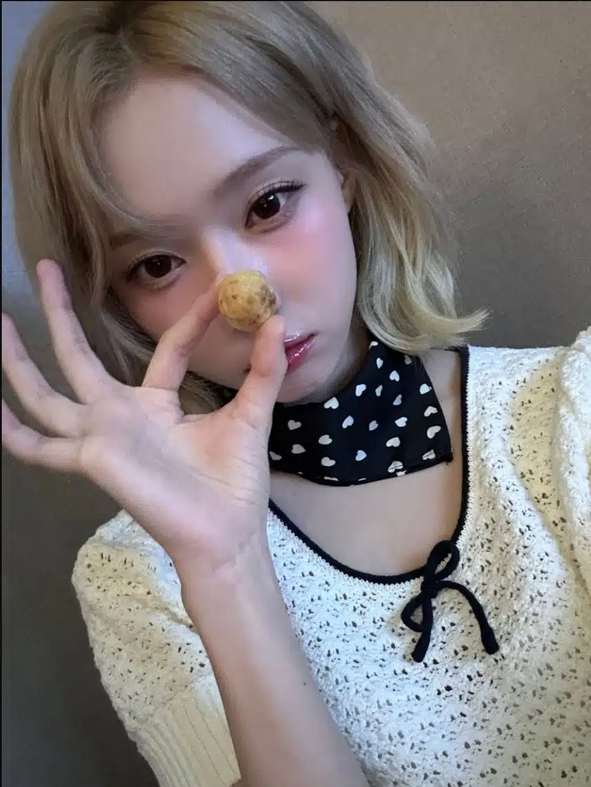 오늘자 에스파 윈터 위버스