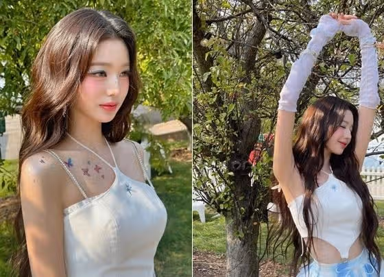 시카고 수놓은  미모 장원영