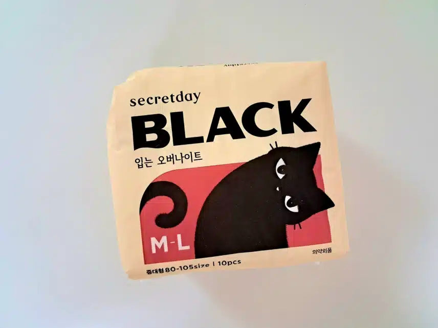 누가 생각했어? 상줘야해! 시크릿데이 블랙 입는 오버나이트 M-L