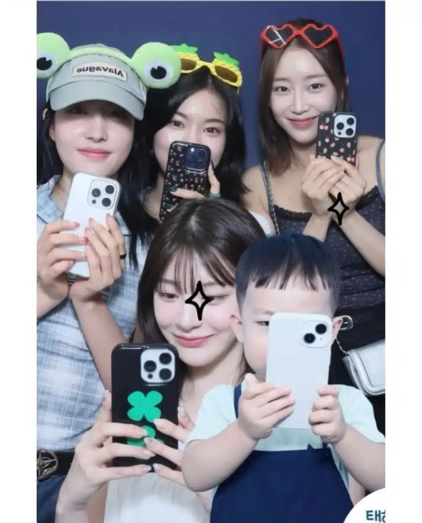 태하하루필름이랑 사진찍은 스테이씨
