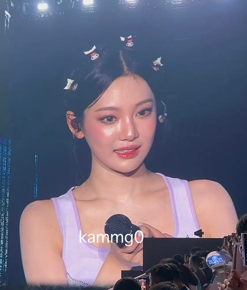 팬들의 망한 떼창을 보는 에스파 반응