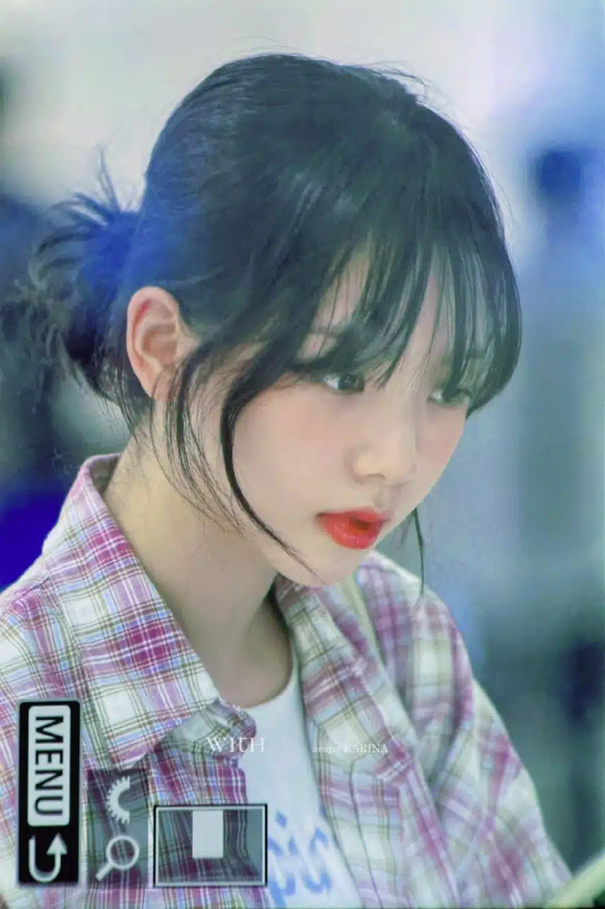 오늘자 카리나 순둥한 모습