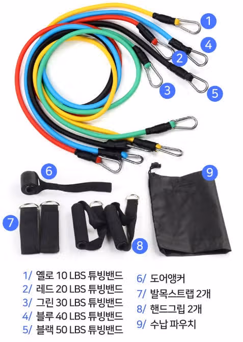 홈트용 헬시딜에서 구입한 튜빙밴드 추천해요!