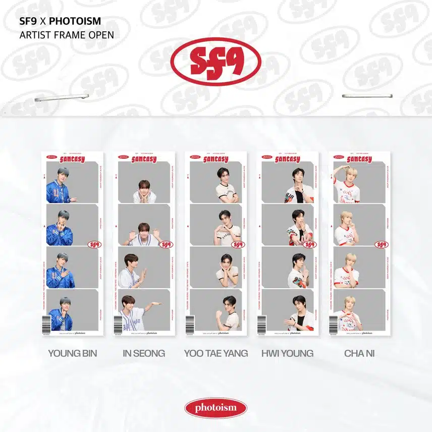 Fotograma abierto del Photoism x SF9