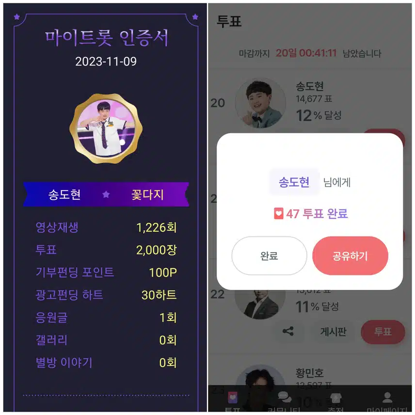 리듬의신 송도현군을 응원합니다!!!