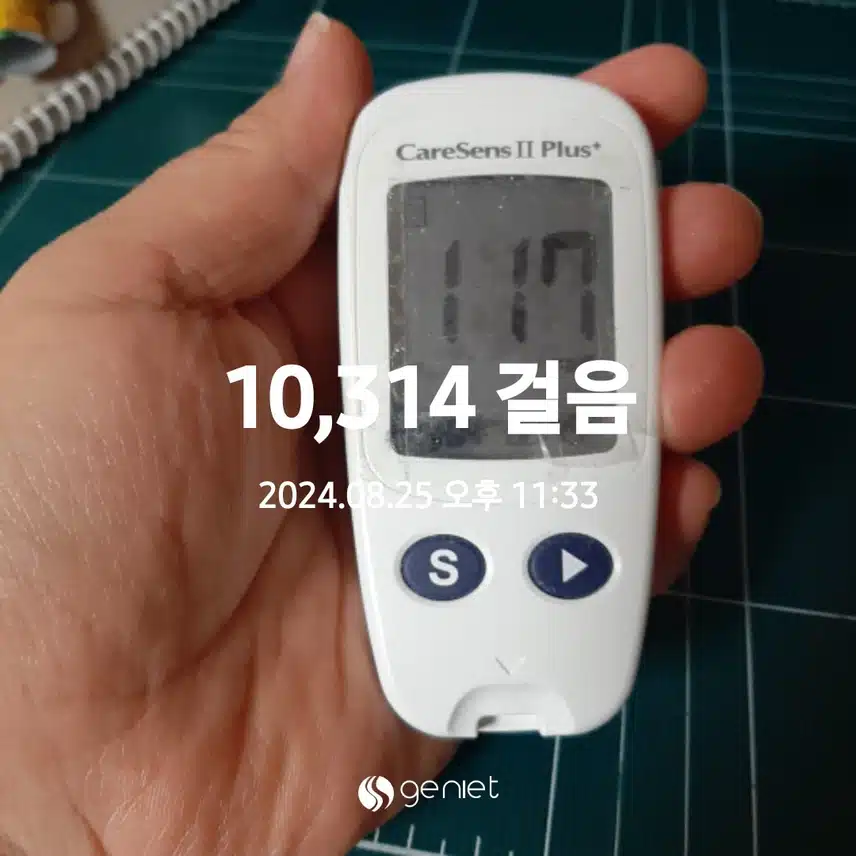 8월25일(일)혈당일기10기 5일차