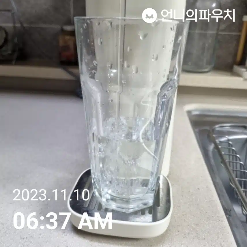 공복에  물 한잔