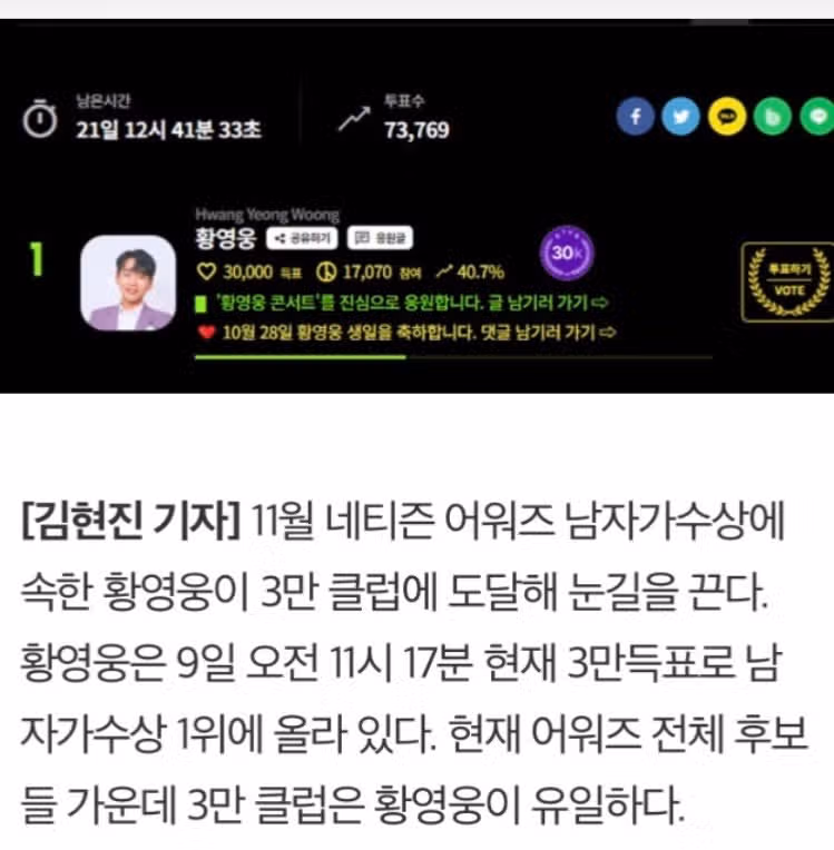 11월10일팬마음 세계진출 챌린지3일차