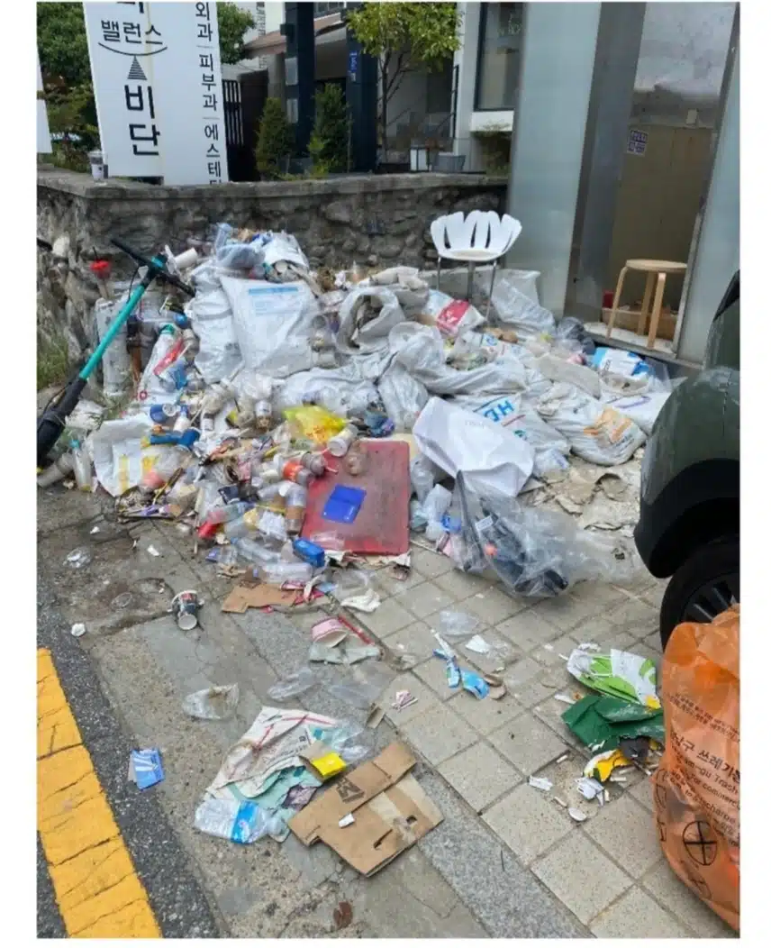 현재 난리난 압구정 건물 상황