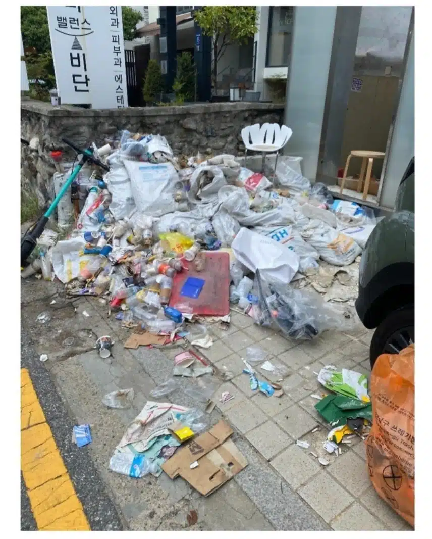 현재 난리난 압구정 건물 상황