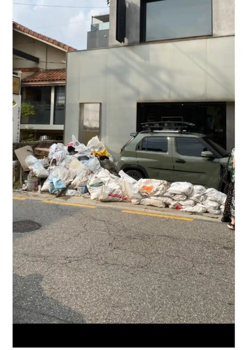 현재 난리난 압구정 건물 상황