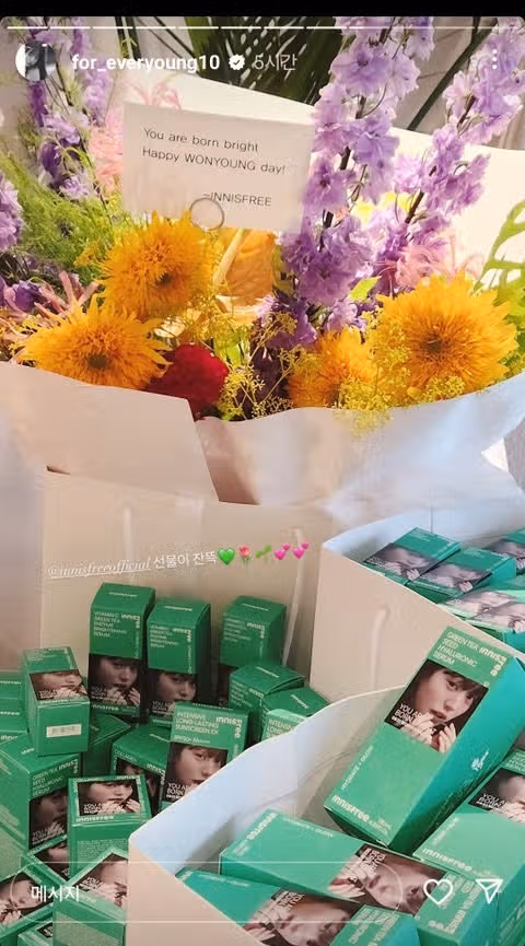 장원영이 받은 광고업체 생일선물들🎂