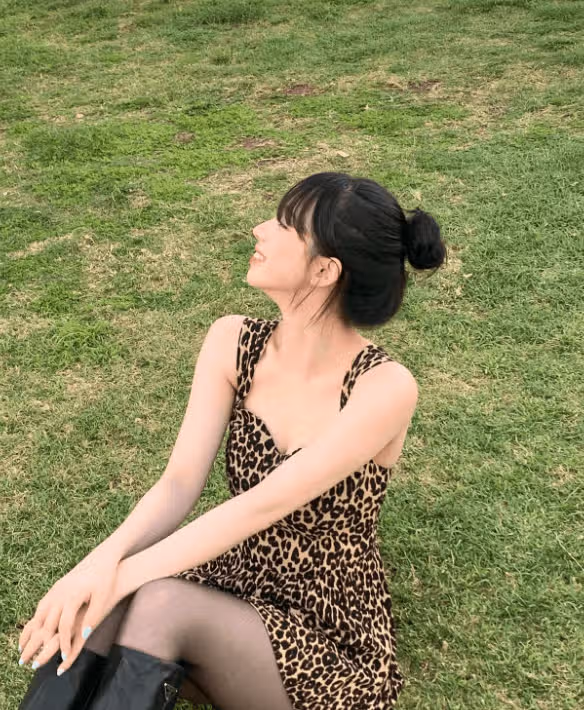 호피원피스 찰떡 소화하는 카리나