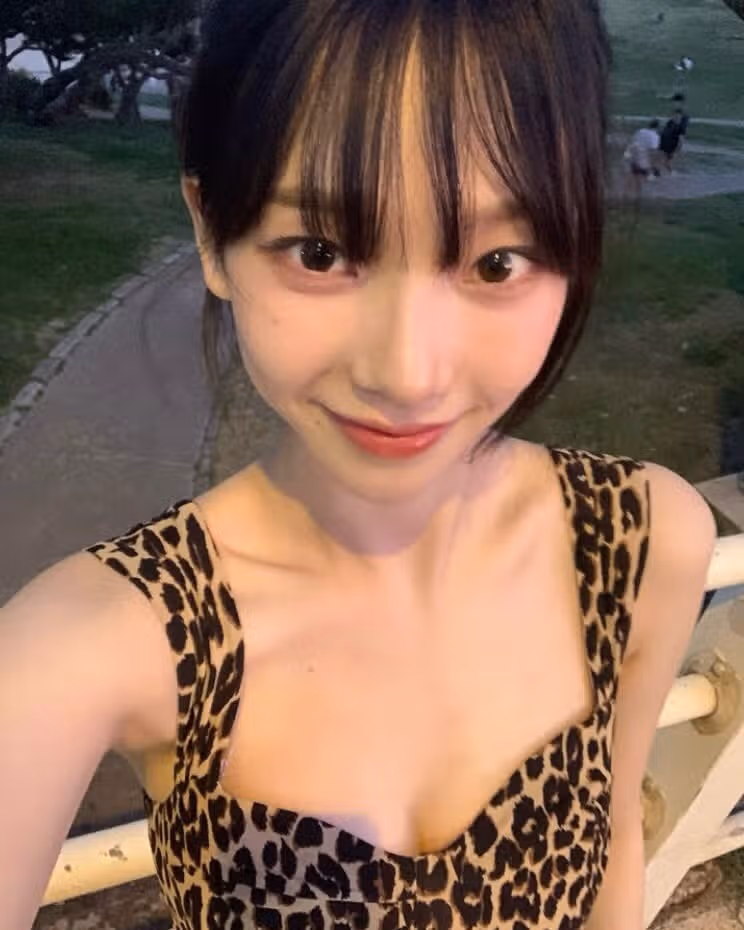 호피원피스 찰떡 소화하는 카리나