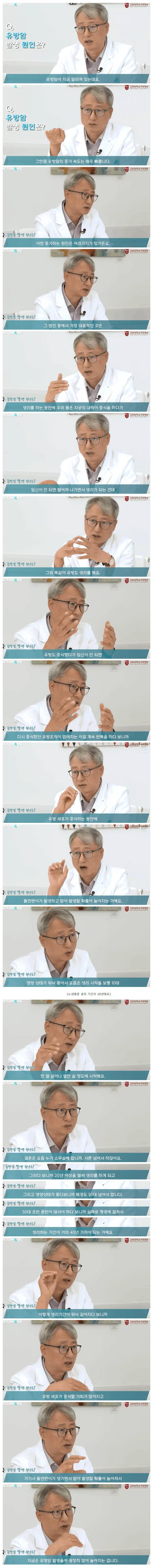 요즘 여자들 유방암 확률이 점점 올라가는 이유