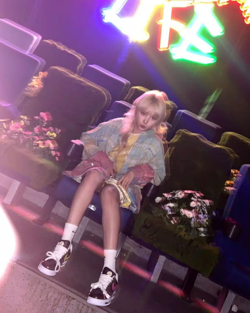 나이키 스니커즈 행사 참석한 엔믹스 지우