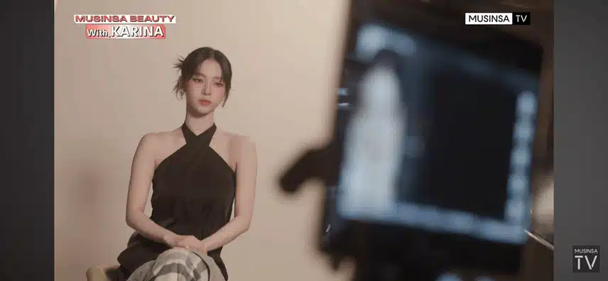 카리나 무신사 비하인드🖤