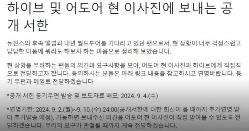뉴진스 팬들 