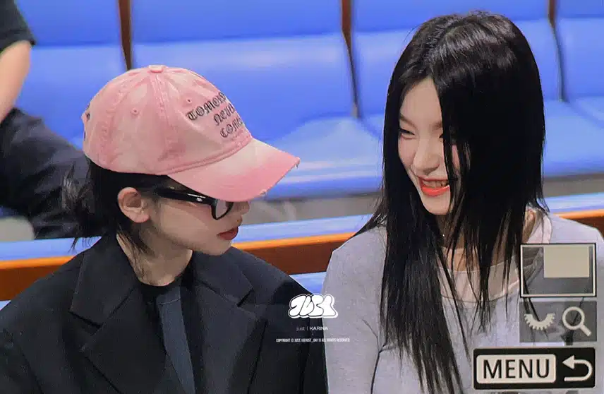 공항에서 우연히 있지예지 만난 카리나