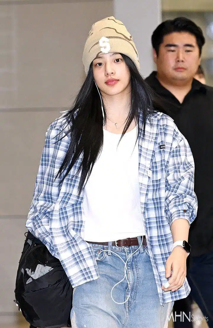 민지 민낯×사복 조합 멋짐🫶