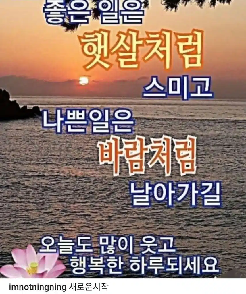 유명한 닝닝 인스타 감성