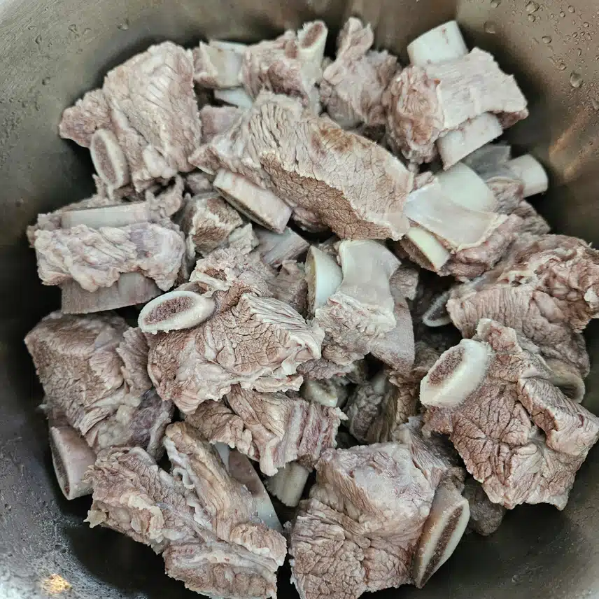 갈비찜 준비