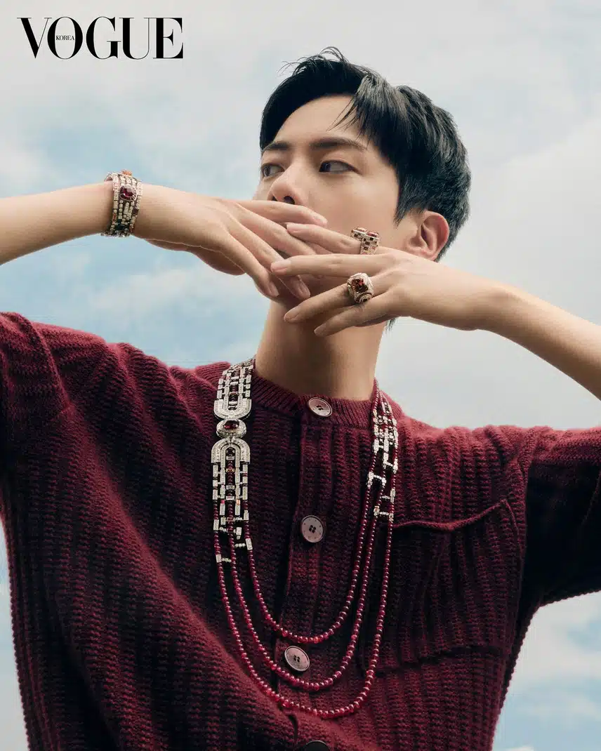 Fred Mensponsori BTS Jin X Vogue Korea Pictorial 