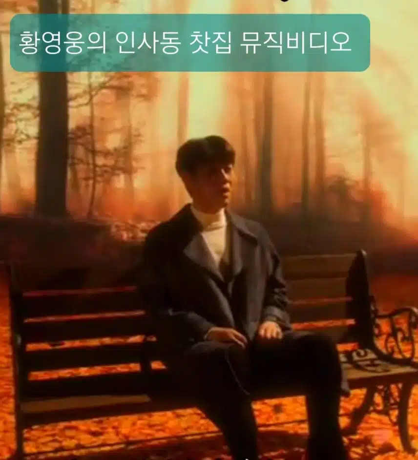 황영웅의 뮤직비디오 인사동찻집이 나왔네요