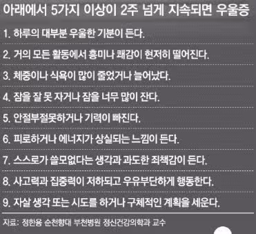 우울증으로 변화한모습과 증상 그리고 이겨내기위한 노력